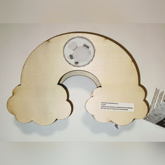 Rainbow LED unfinished wood light nightlight room decor - Picture 2 of 10